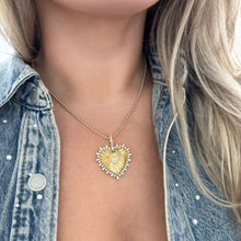 14K GOLD DIAMOND HALSEY HEART CHARM