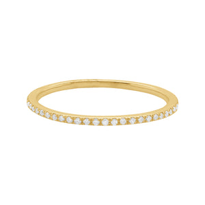 14K YELLOW GOLD DIAMOND DEBBIE SKINNY BAND