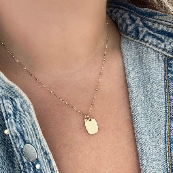14K GOLD DIAMOND NAOMI NECKLACE