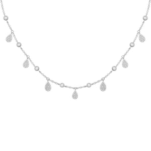 14K GOLD DIAMOND LARGE ELIZABETH NECKLACE