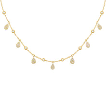 14K GOLD DIAMOND LARGE ELIZABETH NECKLACE