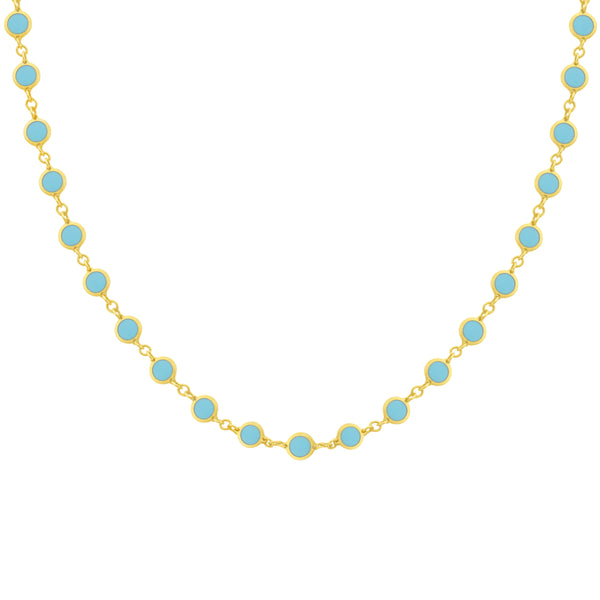 14K GOLD TURQUOISE ARIELLE NECKLACE