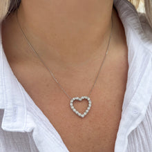 14K GOLD DIAMOND GRACE HEART NECKLACE