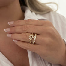14K GOLD DIAMOND KEREN MAGEN DAVID RING