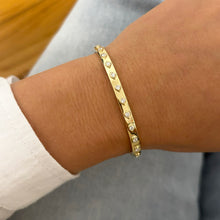14K GOLD DIAMOND BRIDGET BANGLE