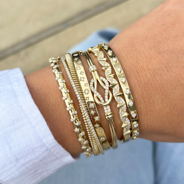 14K GOLD DIAMOND KIMMY BANGLE