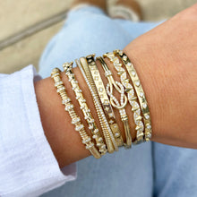 14K GOLD DIAMOND CASSIDY FLEX BANGLE