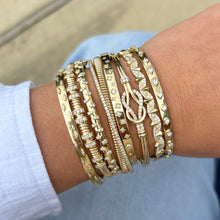 14K GOLD DIAMOND MALI BANGLE