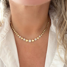 14K GOLD DIAMOND BRANA NECKLACE