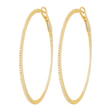 14K GOLD DIAMOND ALANA HOOPS