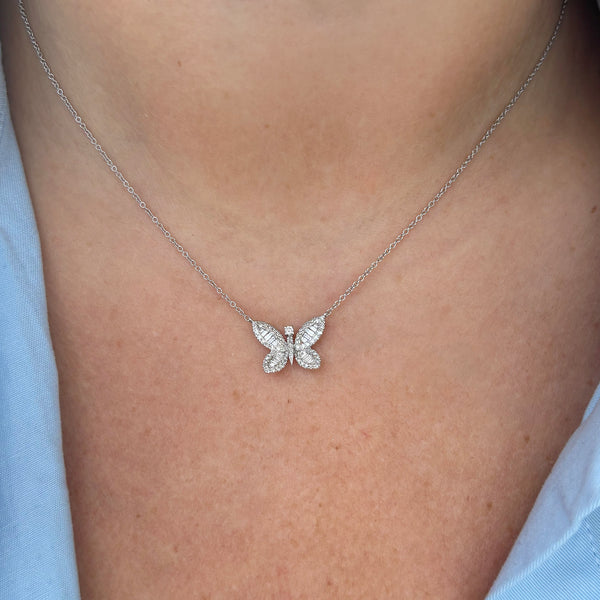 14K GOLD DIAMOND STORMI BUTTERFLY NECKLACE
