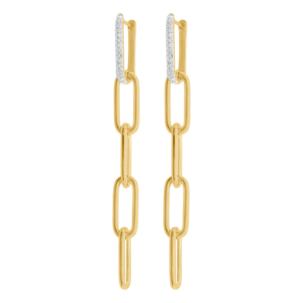 14K GOLD DIAMOND ALEXIA EARRINGS