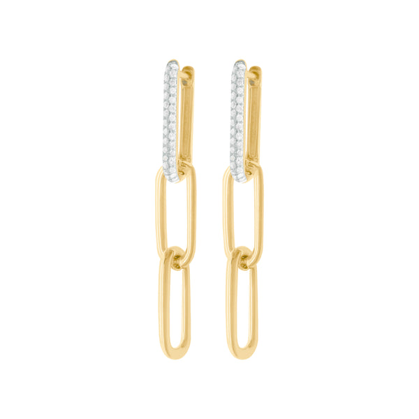 14K GOLD DIAMOND BRENNA EARRINGS