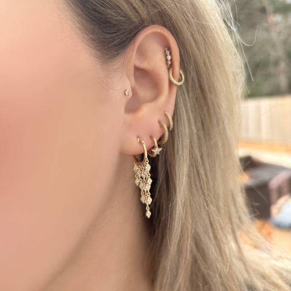 14K GOLD DIAMOND EDEN EARRINGS