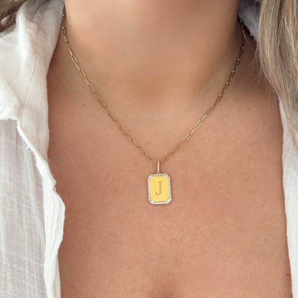 14K GOLD DIAMOND CARA CHARM