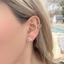 14K GOLD DIAMOND TALIA STUDS