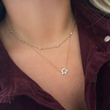 14K GOLD DIAMOND RONIT STAR OF DAVID NECKLACE