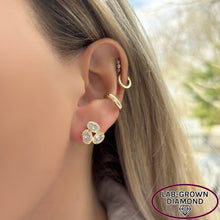 14K GOLD LAB GROWN DIAMOND MICHELLE STUDS