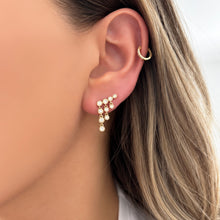 14K GOLD DIAMOND GEMMA EARRINGS