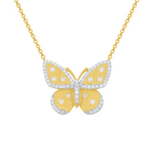 14K GOLD DIAMOND ANNIE BUTTERFLY NECKLACE
