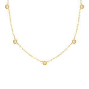 14K GOLD DIAMOND MIKA NECKLACE