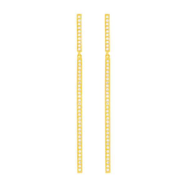 14K GOLD DIAMOND JANEY EARRINGS