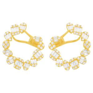 14K GOLD DIAMOND ADELINE EARRINGS