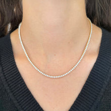 14K GOLD 9.11 CT DIAMOND TENNIS NECKLACE