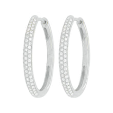 14K GOLD DIAMOND KELLY HOOPS