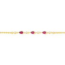 14K GOLD DIAMOND RUBY ALIX BRACELET