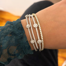 14K GOLD DIAMOND ANGELA FLEX BANGLE