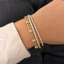 14K GOLD DIAMOND DORI FLEX BANGLE