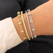 14K GOLD DIAMOND DORI FLEX BANGLE