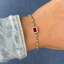 14K GOLD DIAMOND RUBY LAYNA BRACELET