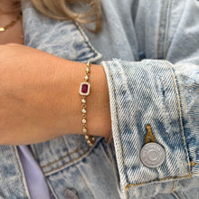14K GOLD DIAMOND RUBY LAYNA BRACELET