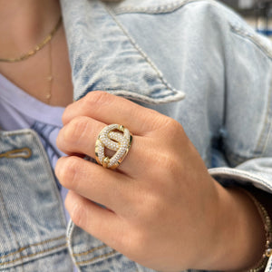 14K GOLD DIAMOND BRENDA RING