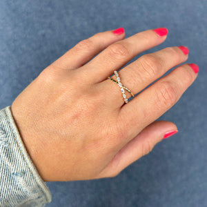 14K GOLD DIAMOND FAYE RING