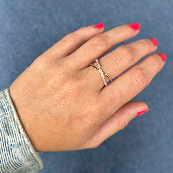 14K GOLD DIAMOND FAYE RING