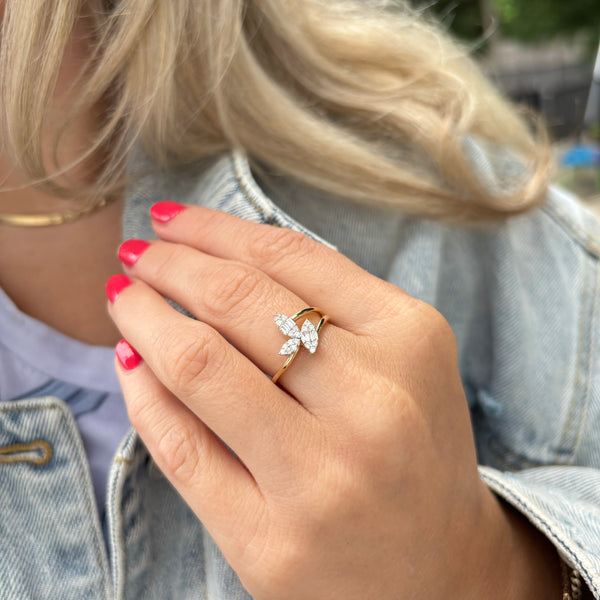 14K GOLD DIAMOND NIKKI RING