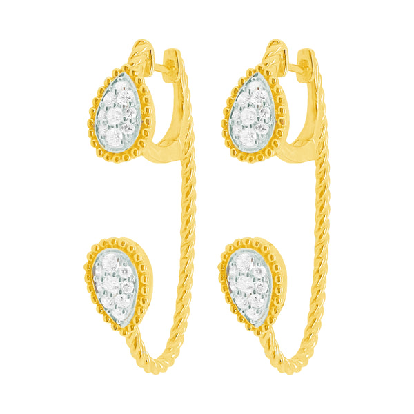 14K GOLD DIAMOND SKYE EARRINGS