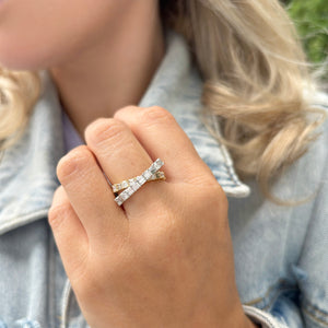 14K GOLD DIAMOND JACI RING
