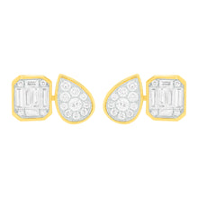 14K GOLD DIAMOND DELIA STUDS