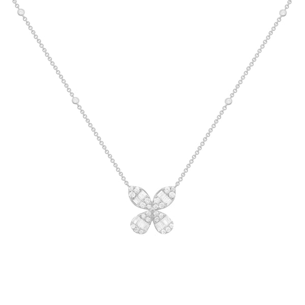 14K GOLD DIAMOND BY THE YARD JENNY BUTTERFLY NECKLACE