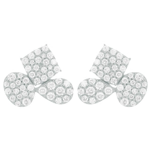 14K GOLD DIAMOND MARTHA STUDS