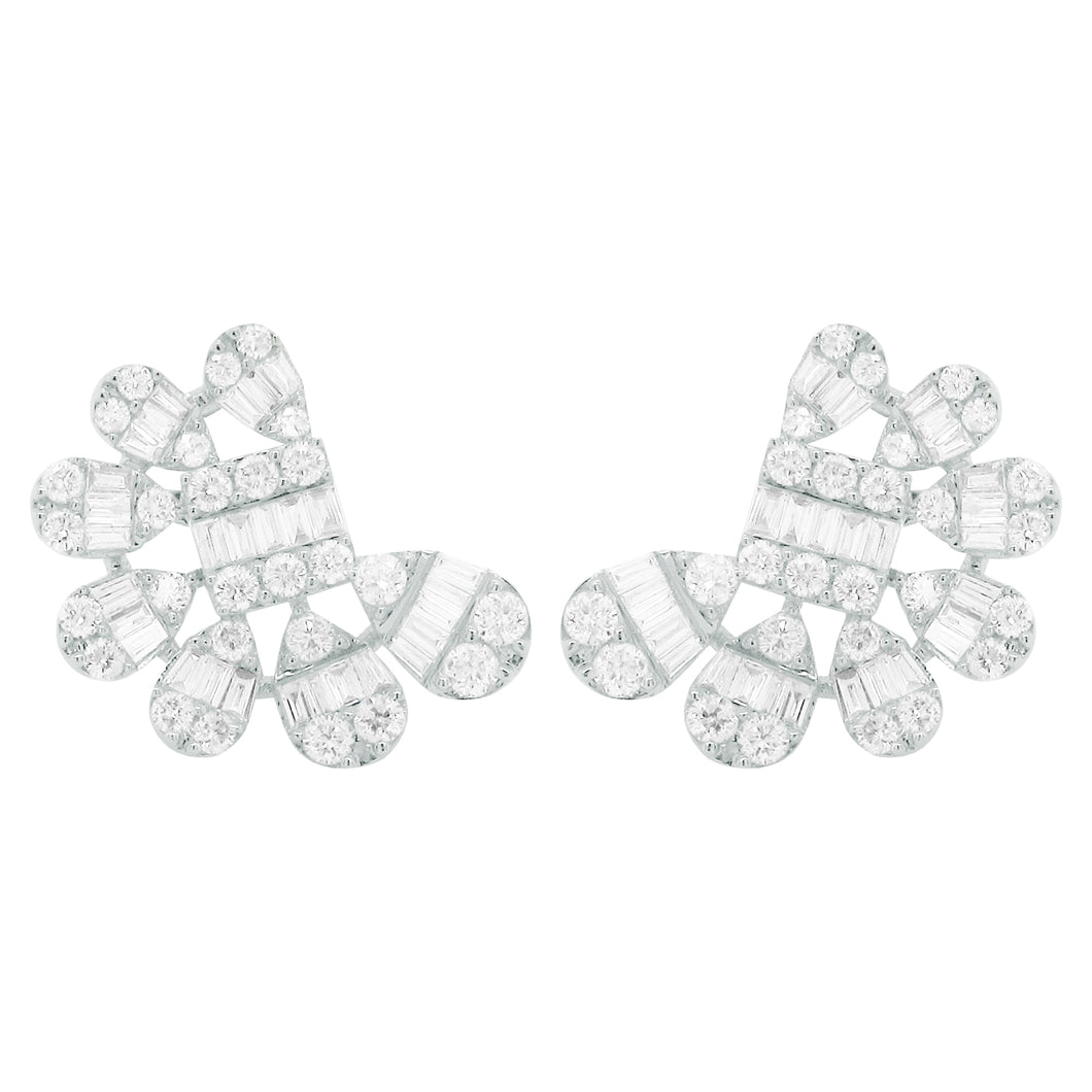 14K GOLD DIAMOND CALISTA EARRINGS