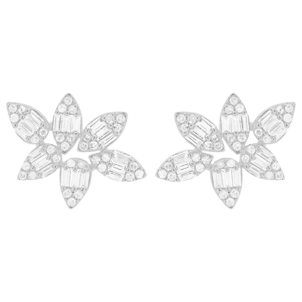 14K GOLD DIAMOND BIANCA EARRINGS