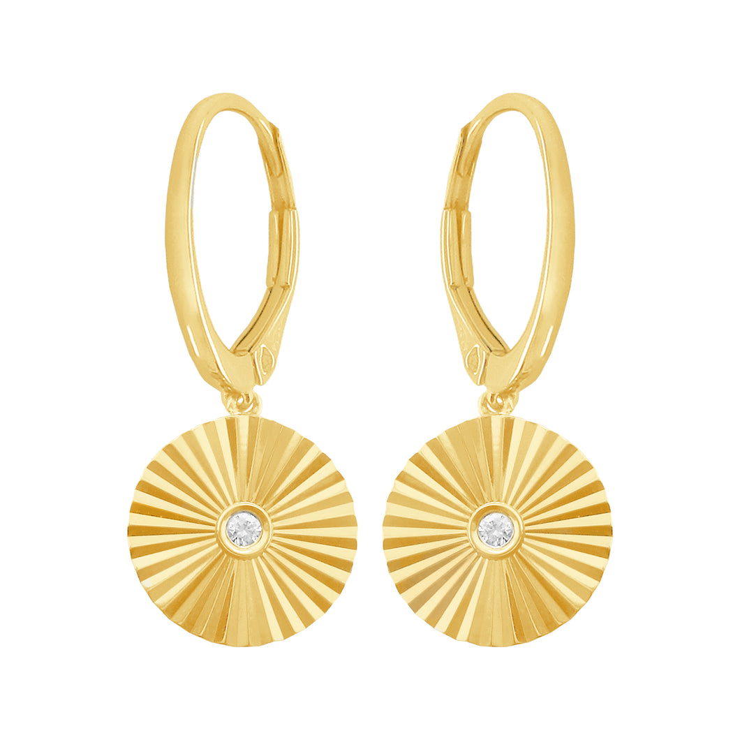 22k Plain Gold Earring JGS-2106-01262 – Jewelegance