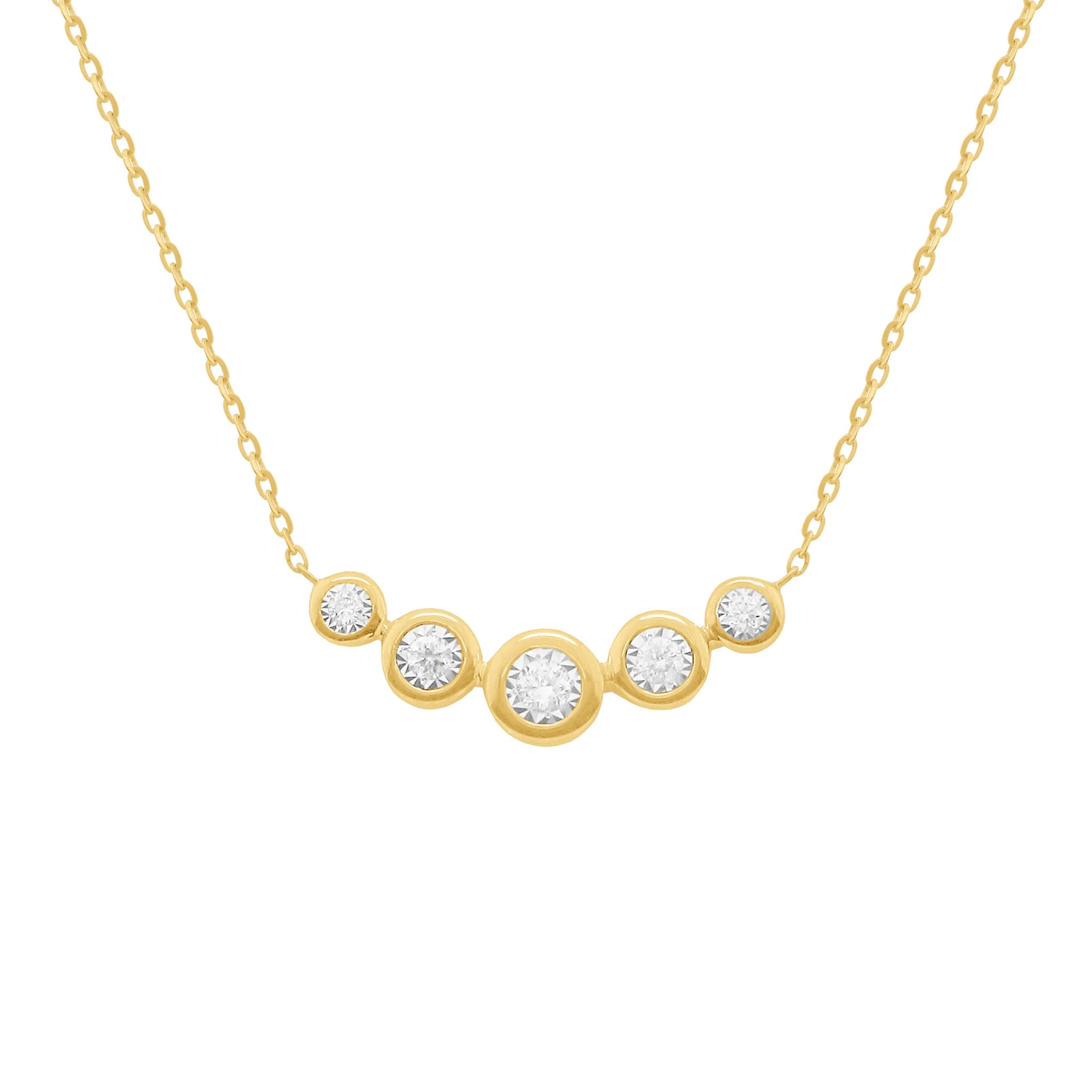 14K GOLD DIAMOND MARI NECKLACE – Jen K Online