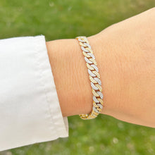 14K TWO-TONE GOLD DIAMOND DELIA BRACELET