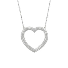 14K GOLD DIAMOND PHOEBE HEART NECKLACE